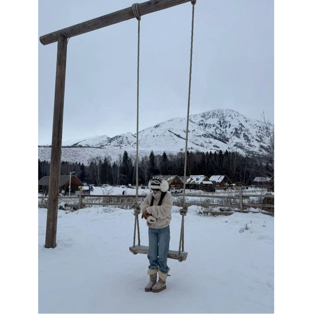 梓铭- 907~芒芒奶芙～立领环保仿皮草毛韩版保暖短上衣外套女冬