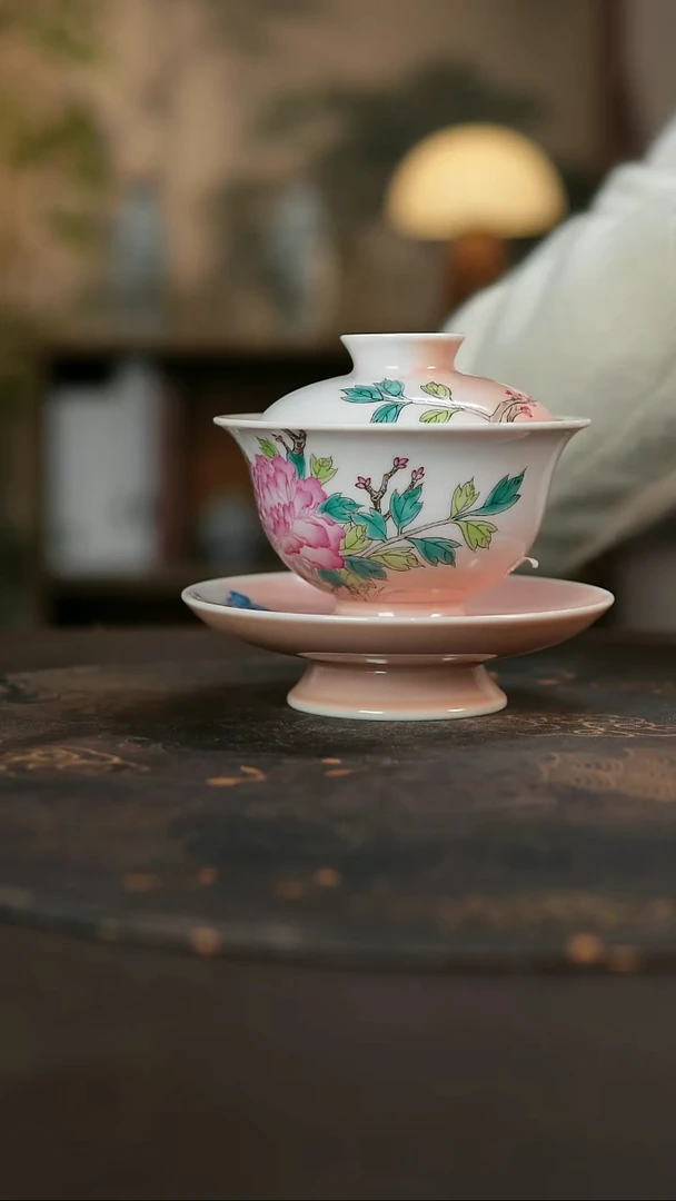 景德镇陶瓷杯碗柴烧多人