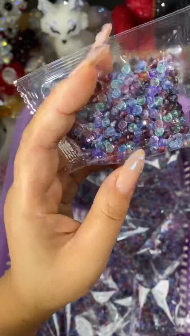 玻璃29109卡4水晶500颗透色哪吒色混