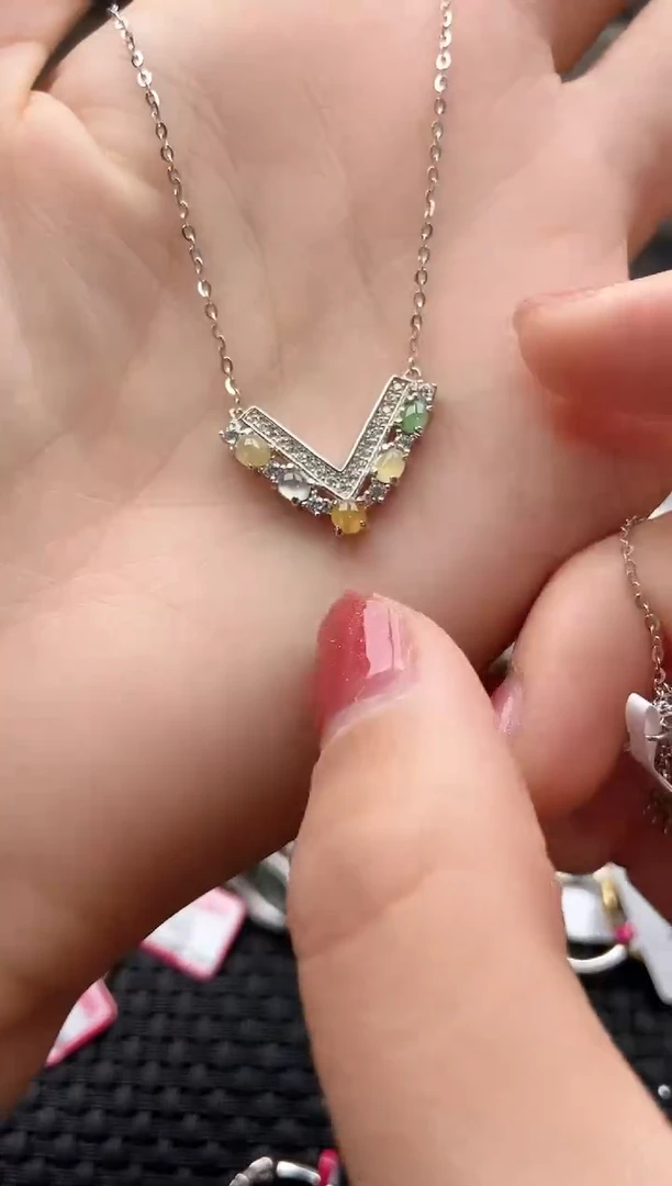 【闪购商品】翡翠戒指银S925镶嵌111111111      1