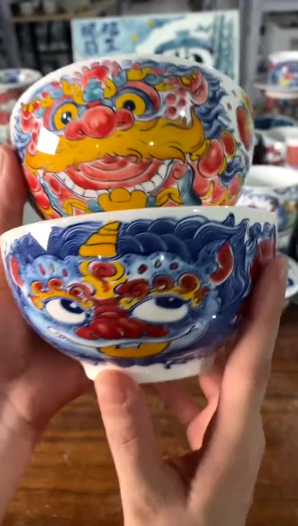 米饭碗【貔貅+醒狮】[直播间微瑕福利价]