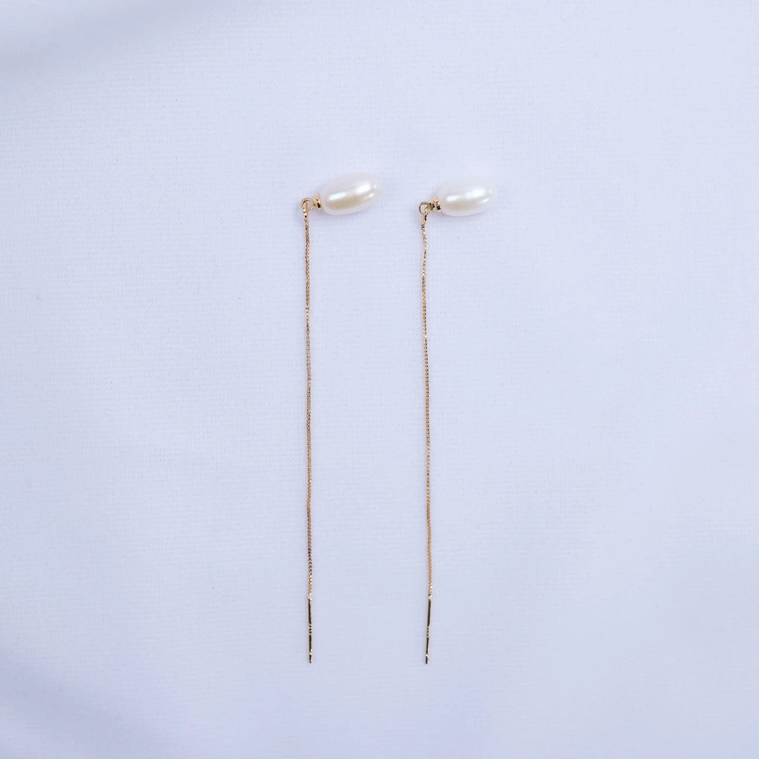 天然淡水珍珠耳线  ED1133