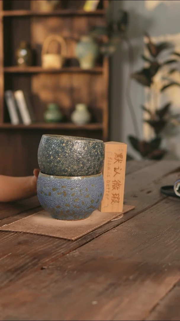 摆件13-191高12口14打孔瑕疵孤品