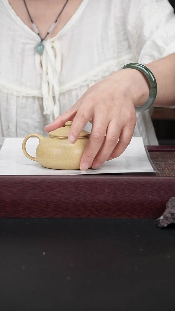 茶壶紫砂xj本绿 寒江
