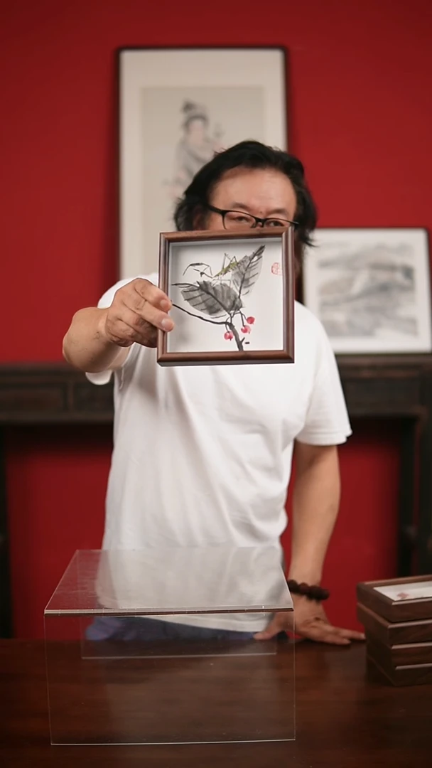 国画手写手绘-6寸摆台