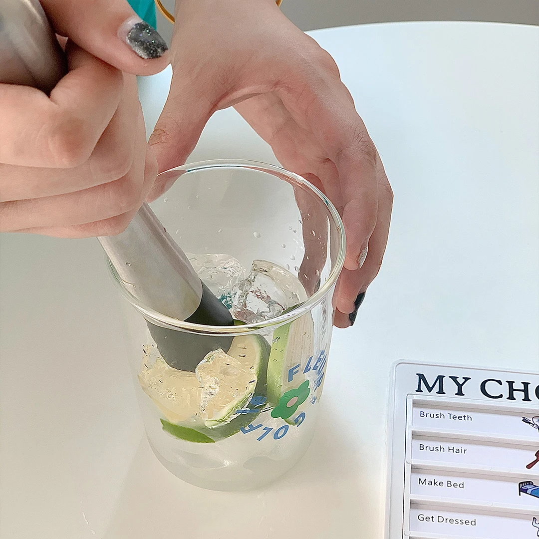 捣碎棒水果压汁榨汁棒 碎冰碾压榨汁暴打手锤柠檬工具家用不锈钢