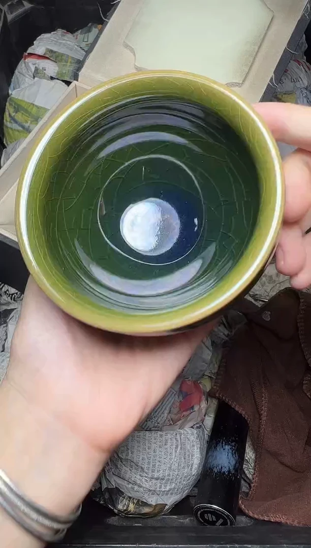茶盏帝王绿 盏三疯建盏茶器