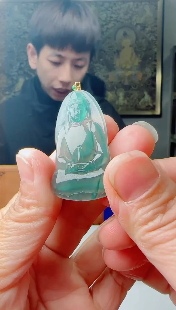 【闪购商品】翡翠颈饰18K金镶嵌11111111