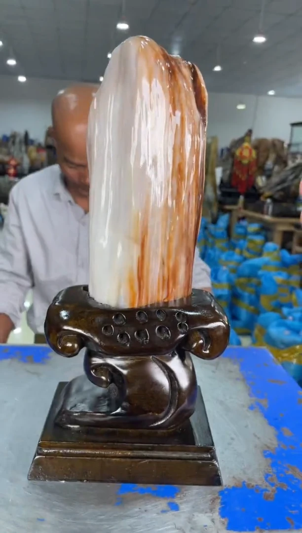 【闪购商品】硅化玉摆件未镶嵌25