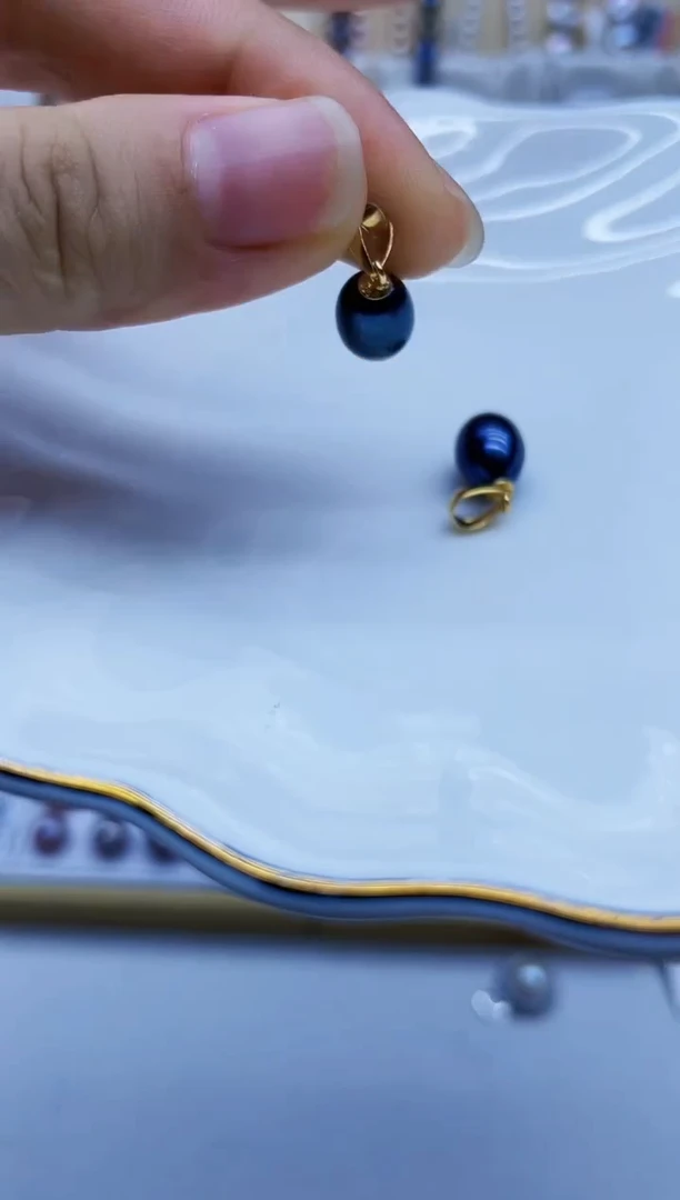 吊坠(不含链)银S925镶嵌淡水珍珠吊坠多样性发其一