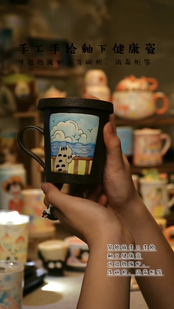 【闪购商品】杯景德镇高温釉下彩&A767