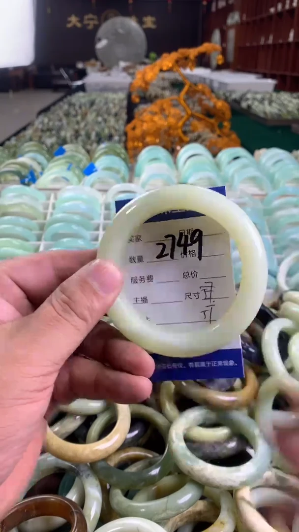未镶嵌蛇纹石玉手镯2749