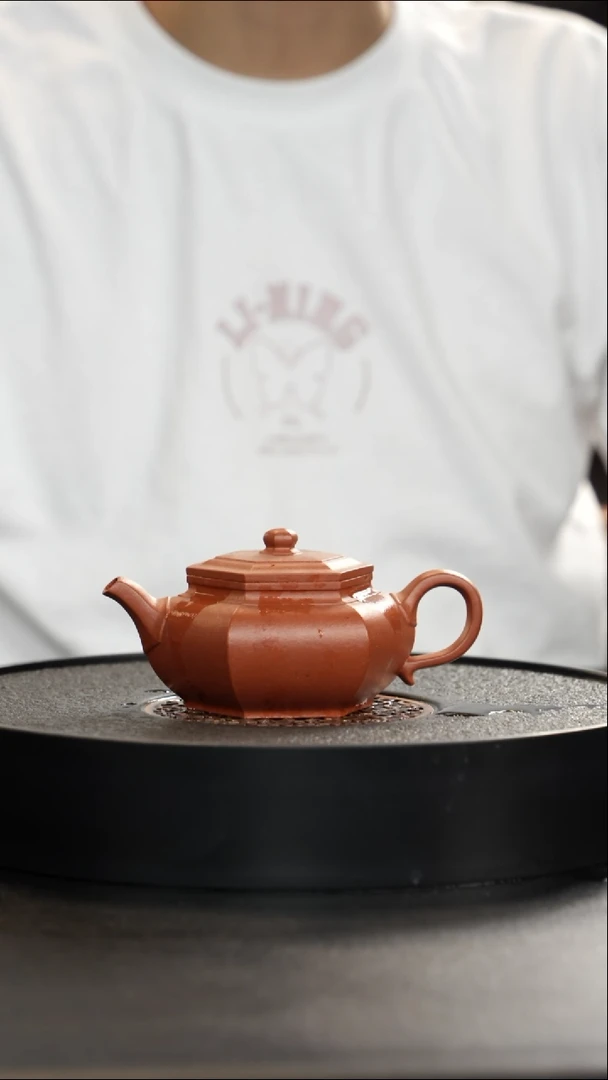 茶壶紫砂精挑桃花大彬六方大漏