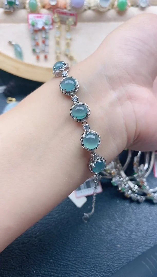 翡翠戒指银S925镶嵌11