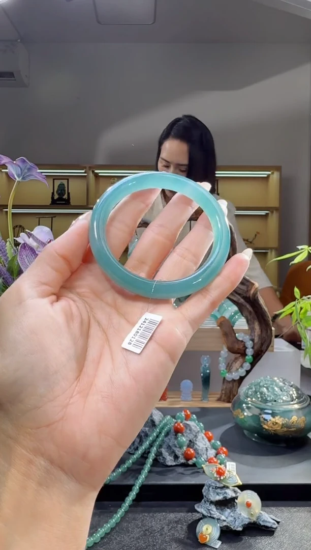 未镶嵌手镯翡翠55圈