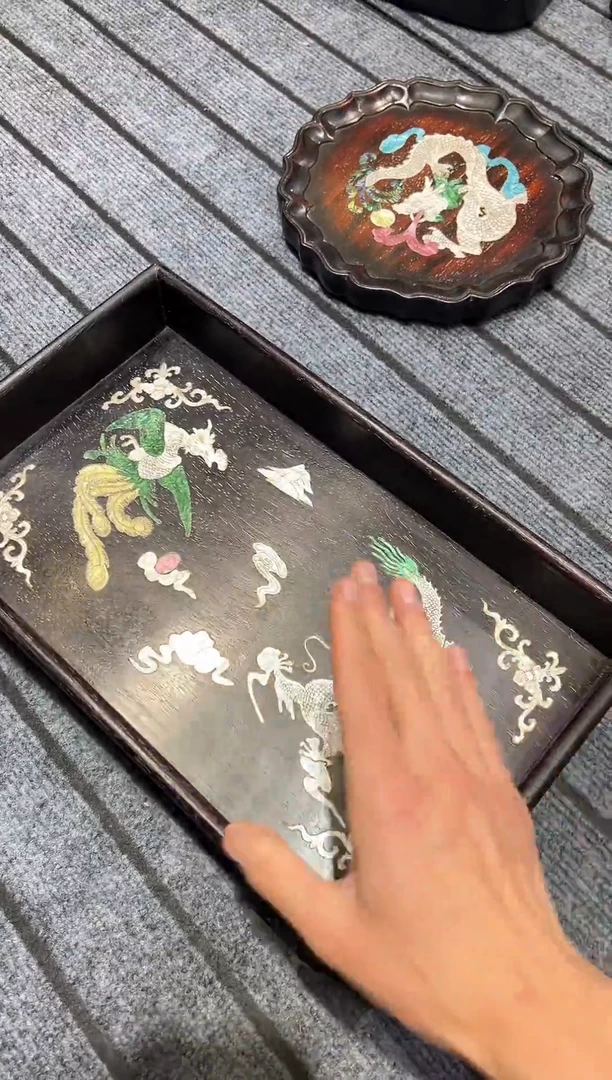 木紫檀雕刻一物一拍