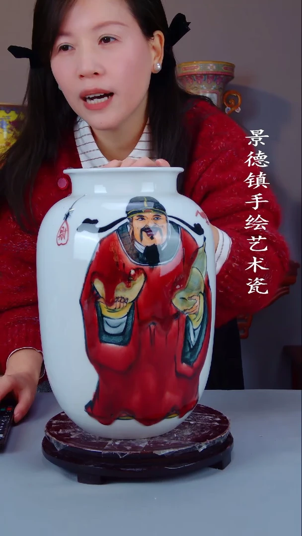 摆件陶瓷景德镇手工手绘陶瓷摆件62