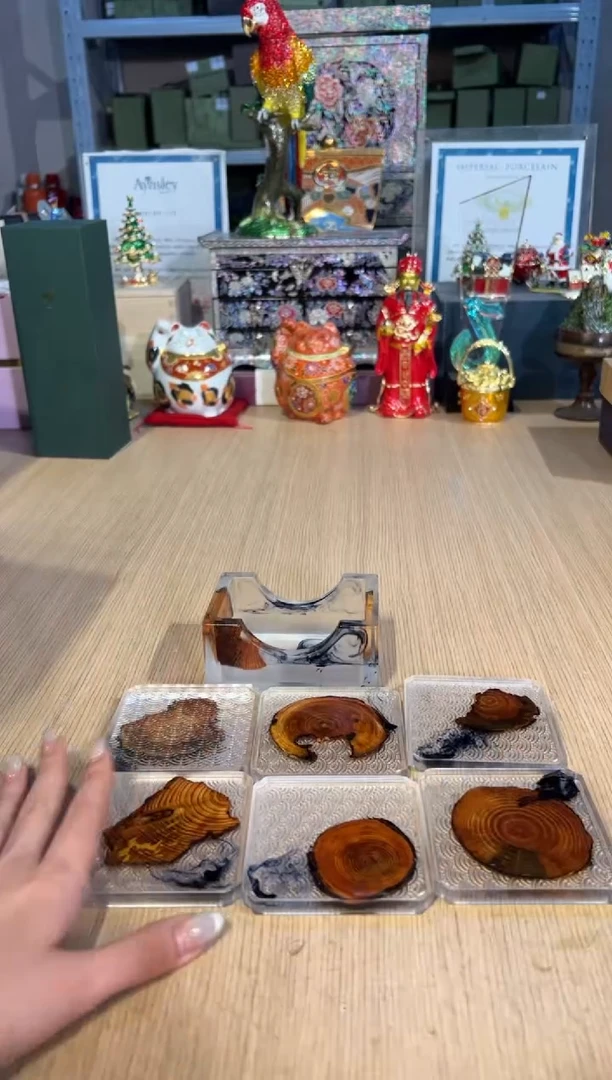 【闪购商品】杯93崖柏四方杯垫（原色）
