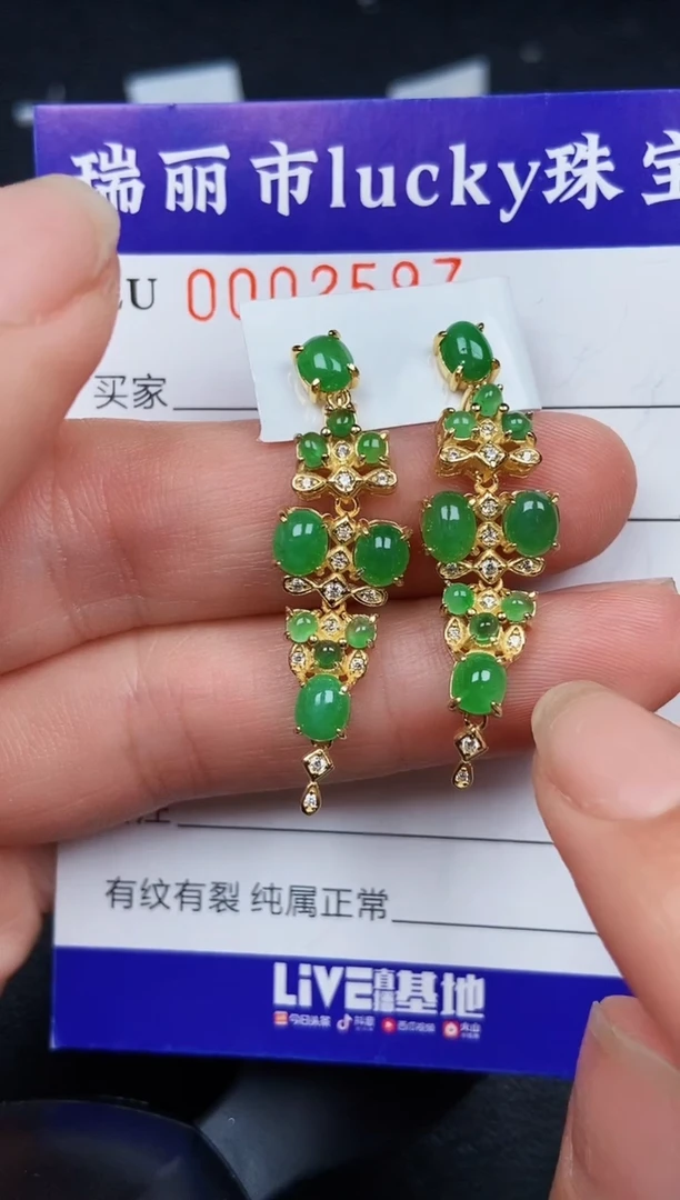 翡翠银S925镶嵌颈饰2597