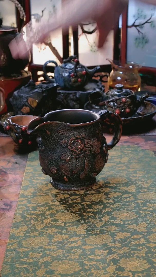 小*马景德镇手绘茶壶茶杯