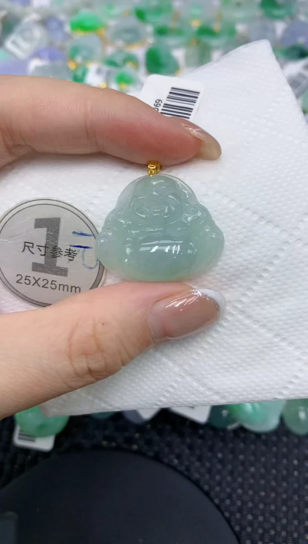 颈饰18K金镶嵌翡翠1111111