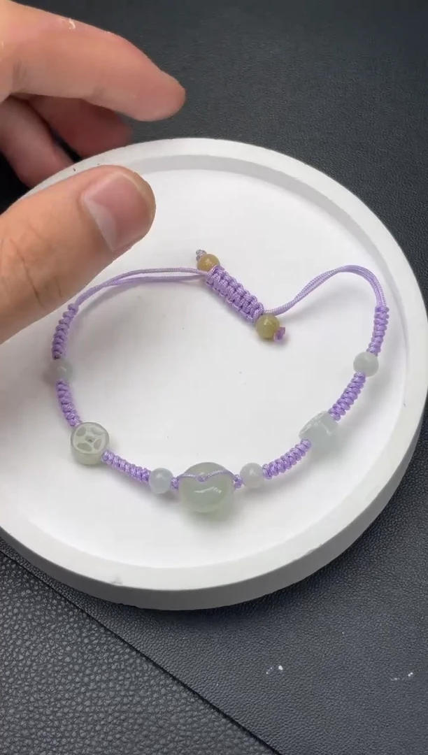 未镶嵌手绳翡翠宝宝手绳