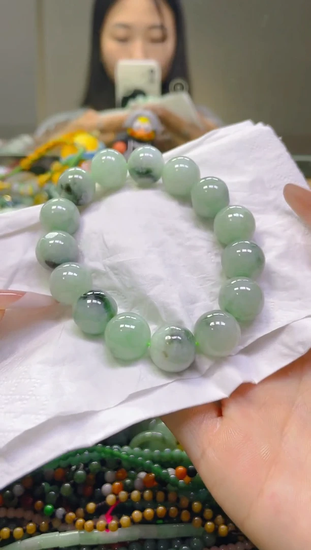 翡翠未镶嵌颈饰13MM/D/翡翠A货一图一物
