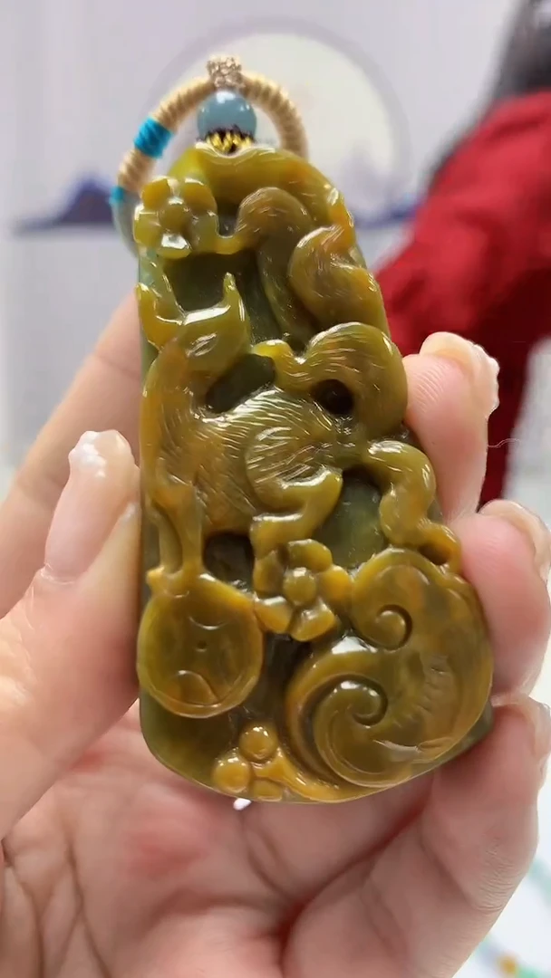 【闪购商品】定制翡翠未镶嵌4902ms-毛货狐狸104