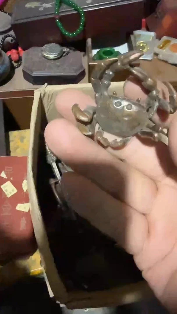 木闪电购链接精品摆件同螃蟹
