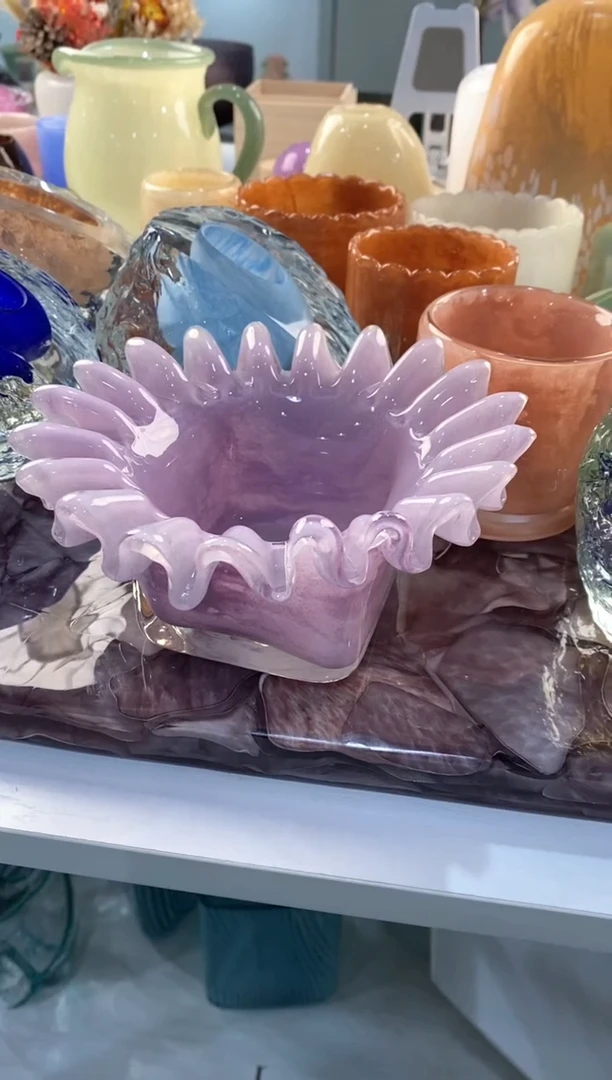 【闪购商品】琉璃慕忆家花瓶微瑕