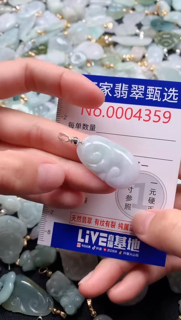 翡翠未镶嵌吊坠(不含链)4359