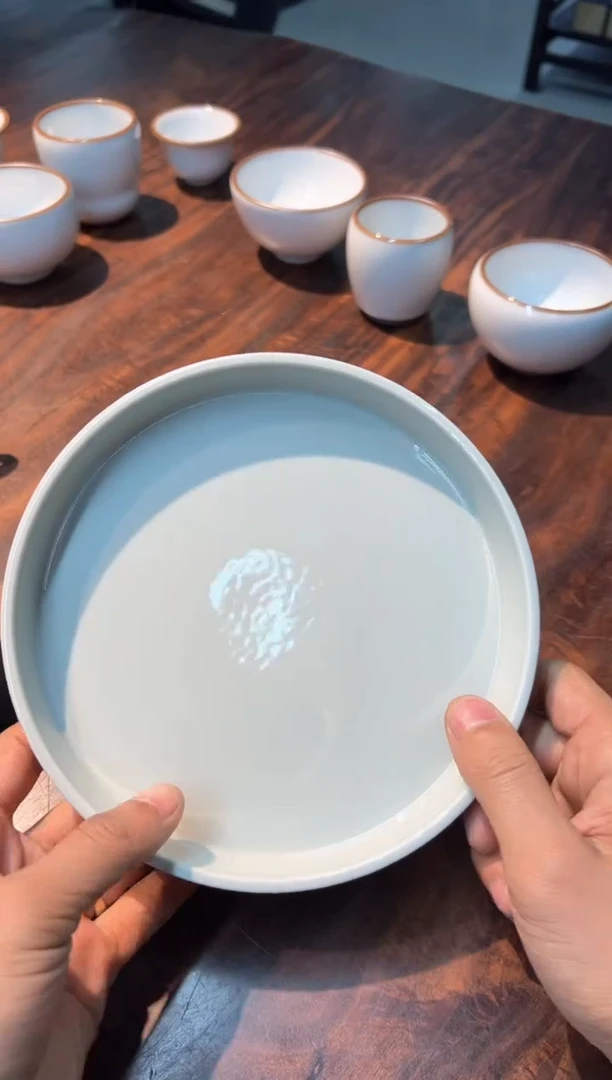 【闪购商品】天义华 柴窑仿古泥白胎宽口壶承