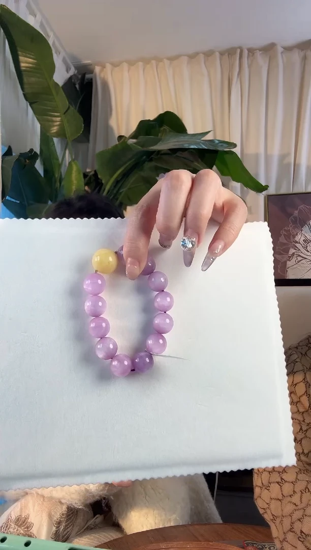 【闪购商品】锂辉石手串未镶嵌紫锂辉手串