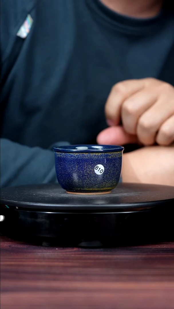 杯子瓷810#段晓辉一级品原矿钧瓷水缸杯