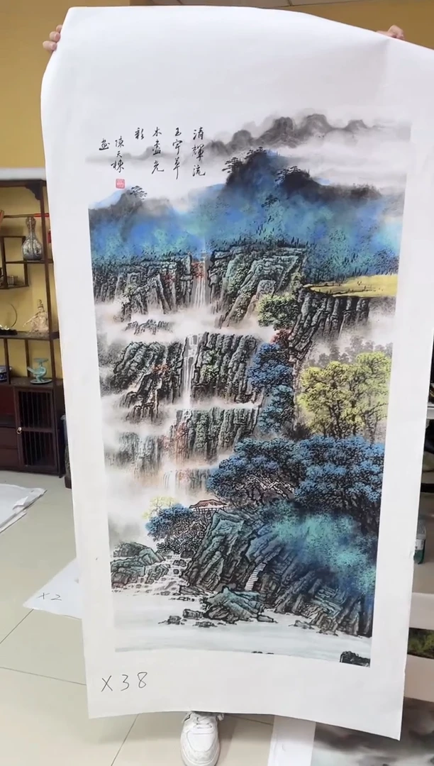 国画九霄甄选国画作品x38