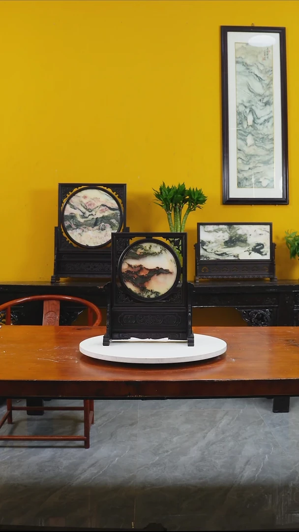 石材?**?云石摆件家居摆件直播间图片仅供参考纯手工老物件精美