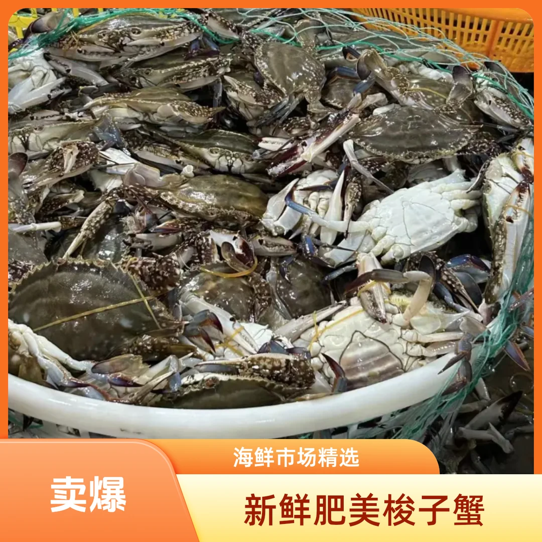 山东三角飞蟹2斤/3斤 规格1.5-2两/只 【保鲜不保活】梭子蟹同城送