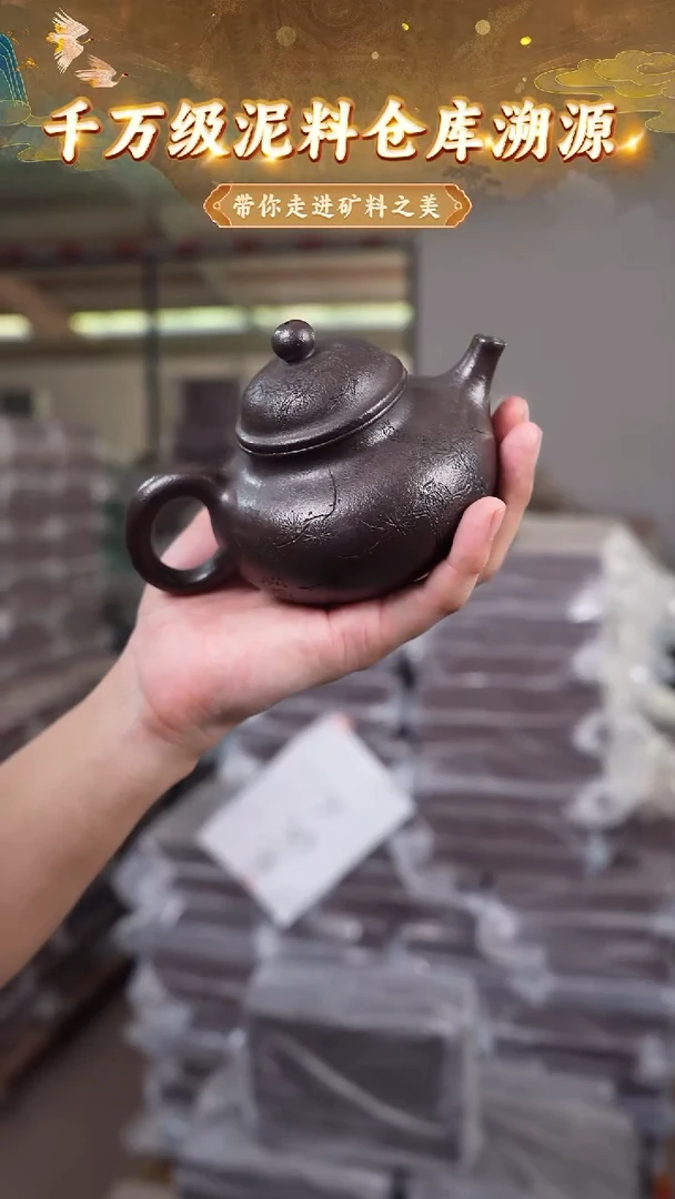 茶壶紫砂玄铁泥容天260cc