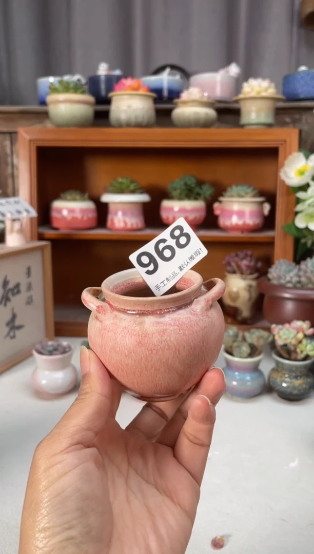 瓷片968知木小芳花盆