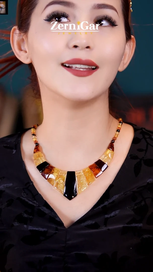 【闪购商品】琥珀颈饰未镶嵌天然琥珀项链