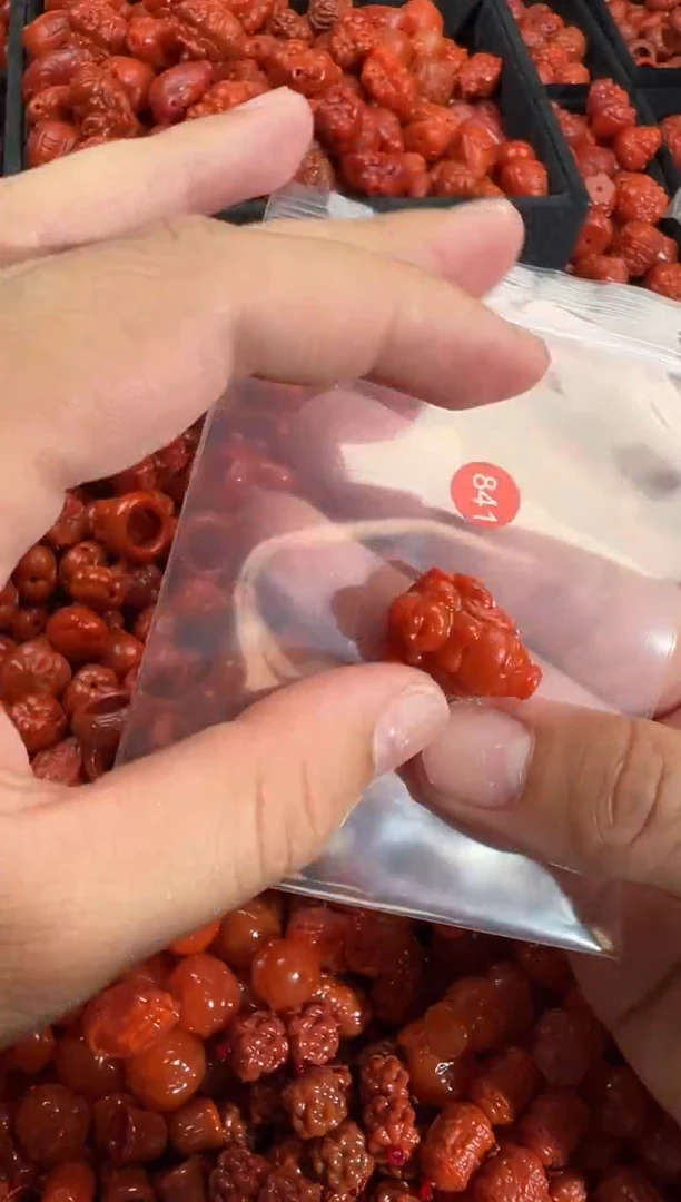 南红玛瑙未镶嵌颈饰1