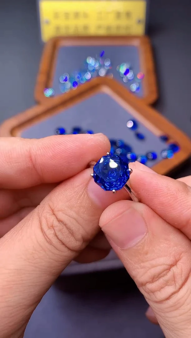 托帕石戒指银S925镶嵌0000