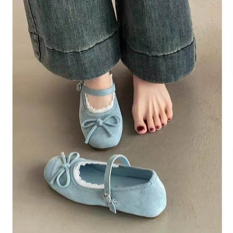 内增高女鞋复古软底春秋休闲鞋子夏季浅口日系单鞋增高单鞋