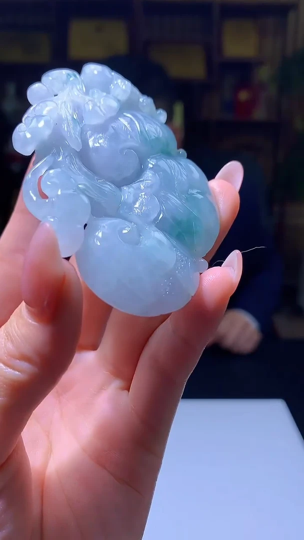 【闪购商品】定制翡翠未镶嵌8053jj-毛货挂件13