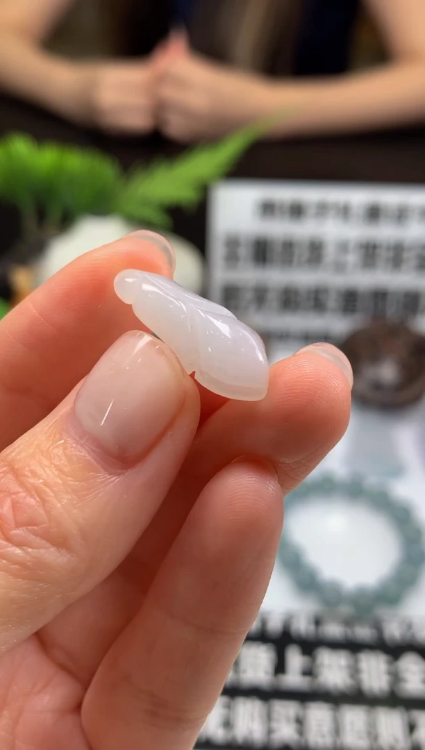 翡翠未镶嵌颈饰凉**豆---80330