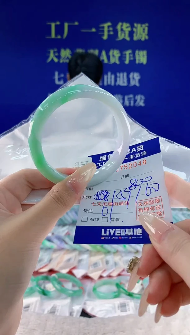 未镶嵌手镯翡翠48天然翡翠A货