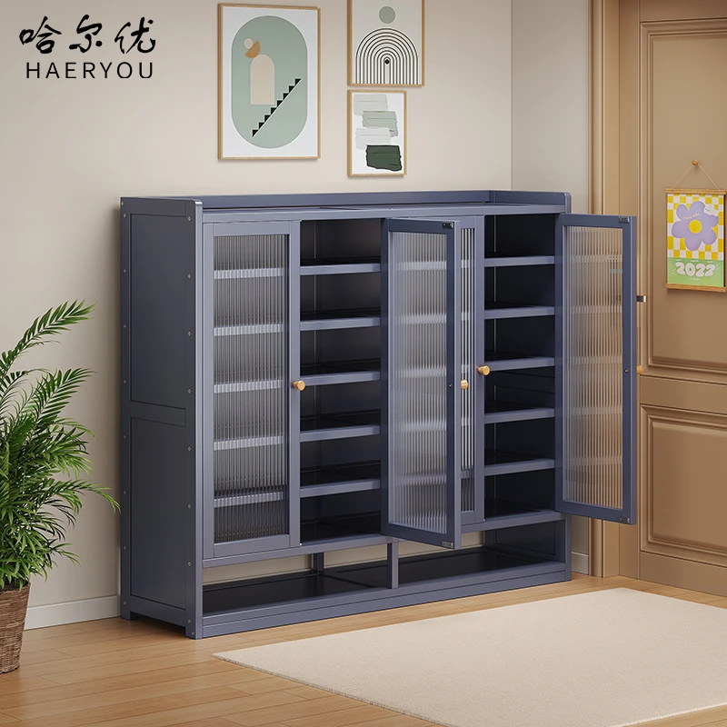 哈尔优家用鞋柜大全入户门口简约大容量防尘鞋架子省空间多层鞋架