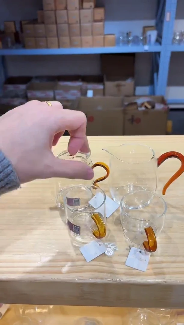 禾器-丰登壶-琥珀色+慕然琥珀+清禾杯琥珀2只