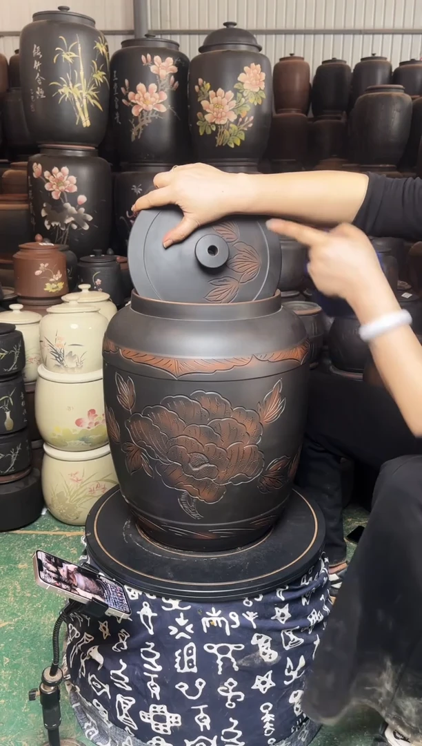 【闪购商品】壶瑕疵 水缸 20升 牡丹花  440