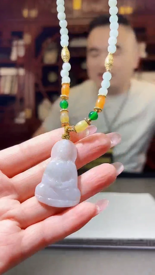 【闪购商品】翡翠颈饰未镶嵌0304/Y/发其一件/